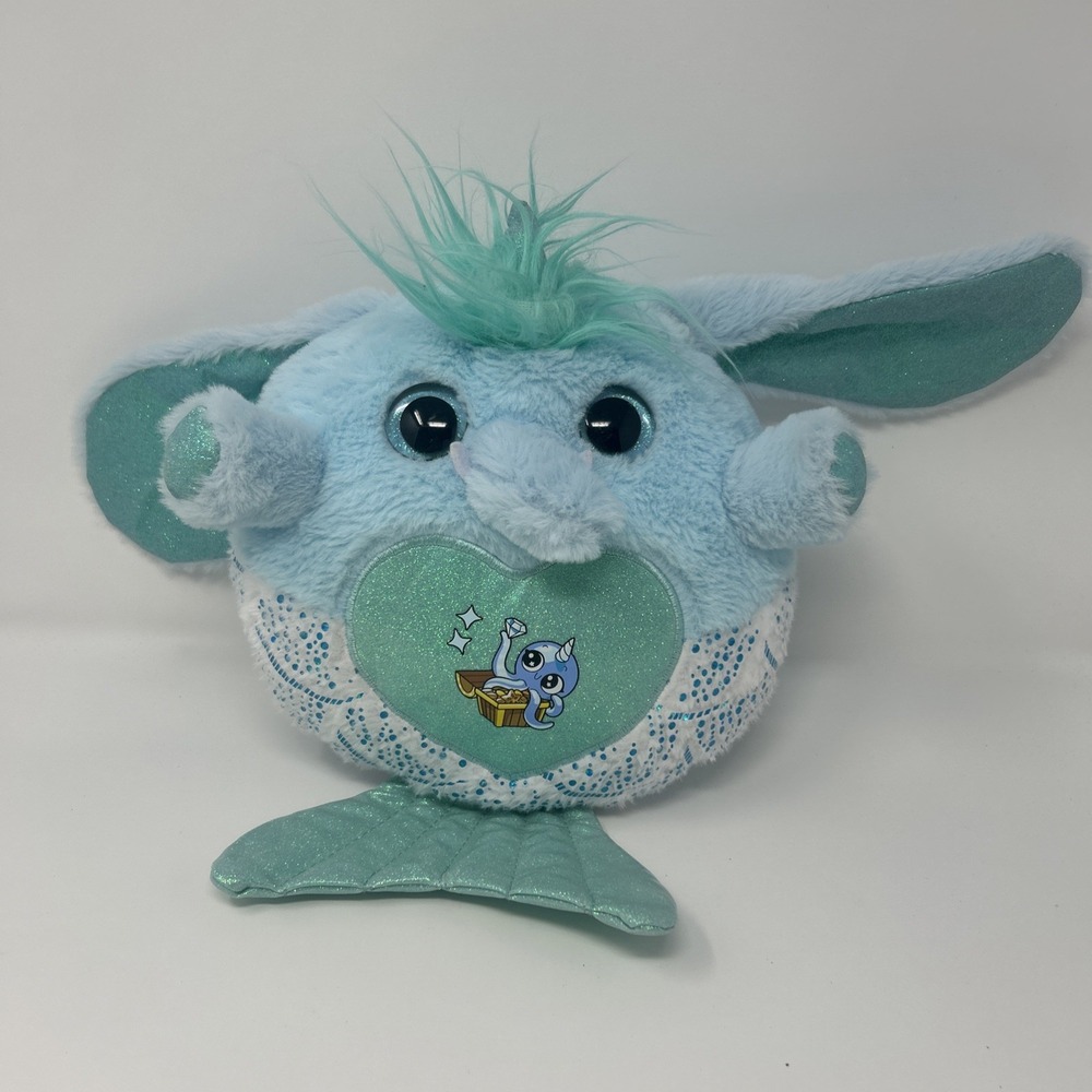ZURU Rainbocorn Mermaidcorn Elephant 12" Glitter Soft Plush Toy Collectible